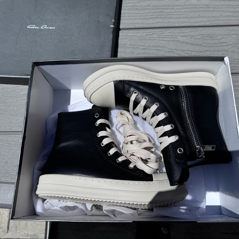 Rick Owens DRKSHDW Black Ramones High EU 38